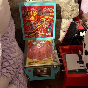 American Girl Pinball Machine Toy - Blue and Red
